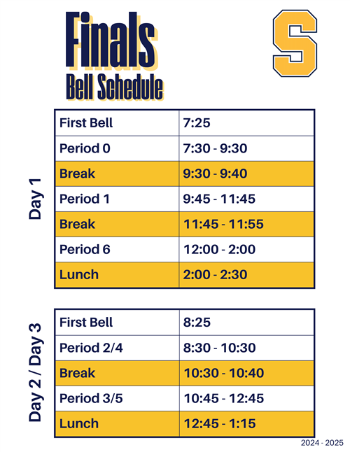 Finals Bell Schedule 